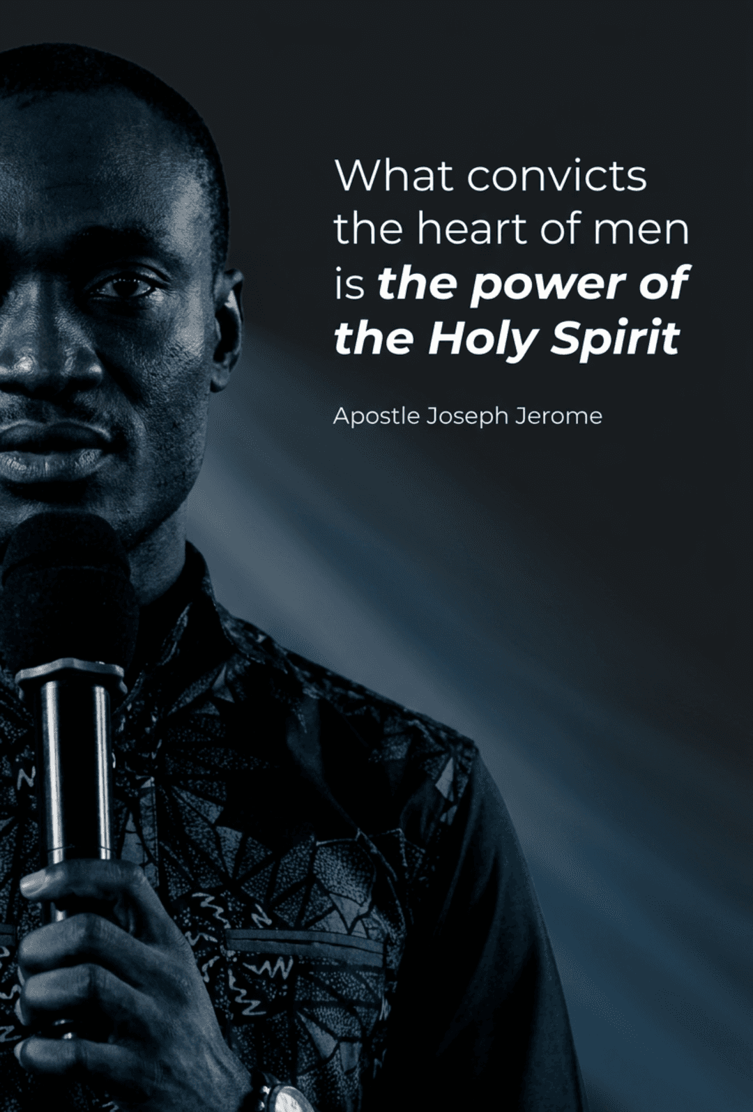 A sermon quote flyer designed in Rhema